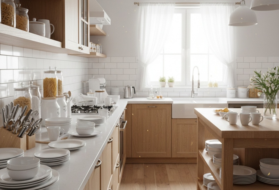 Три главные ошибки в оформлении кухни, из-за которых она всегда выглядит неаккуратно